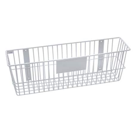 Rack Em Racks RACKEM RACKS 9189-W 24 x 6 x 8 in. Wire Basket - White 9189-W